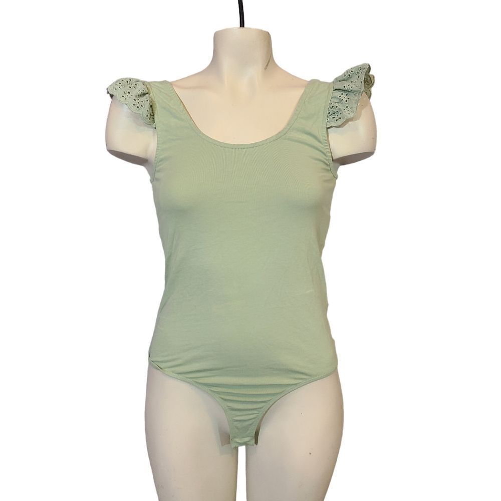 Vero Moda Sage Green Bodysuit Size Medium
